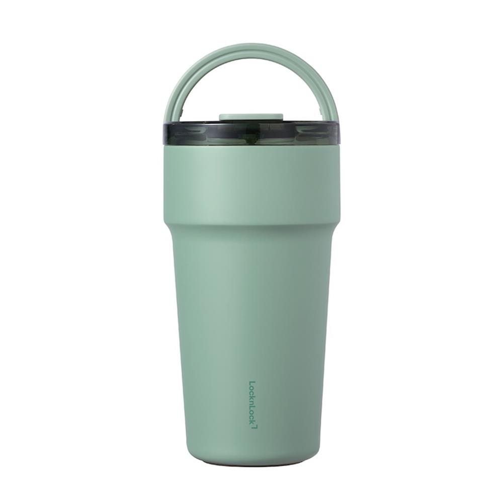กระติกสุญญากาศ LOCKNLOCK METRO CAFE TOP HANDLE 0.71 ลิตร สีเขียว
