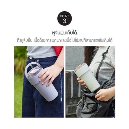 กระติกสุญญากาศ LOCKNLOCK METRO CAFE TOP HANDLE 0.71 ลิตร สีเขียว_6