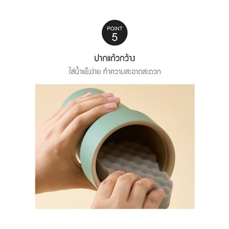 กระติกสุญญากาศ LOCKNLOCK METRO CAFE TOP HANDLE 0.71 ลิตร สีเขียว_7