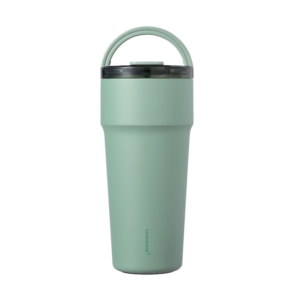 กระติกสุญญากาศ LOCKNLOCK METRO CAFE TOP HANDLE 0.9 ลิตร สีเขียว