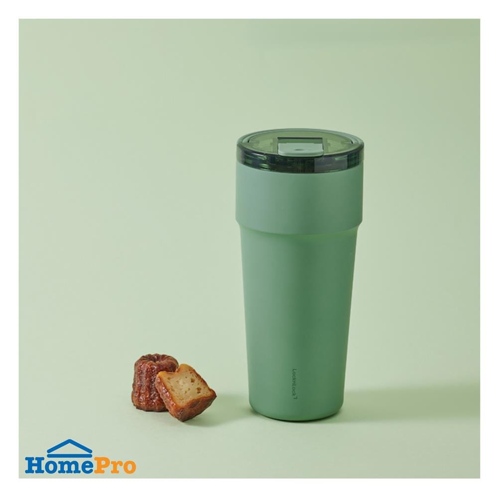 กระติกสุญญากาศ LOCKNLOCK METRO CAFE TOP HANDLE 0.9 ลิตร สีเขียว