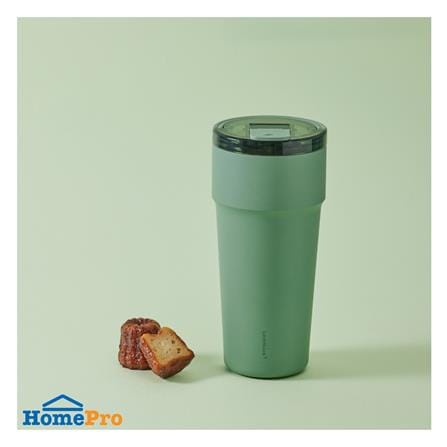 กระติกสุญญากาศ LOCKNLOCK METRO CAFE TOP HANDLE 0.9 ลิตร สีเขียว_1