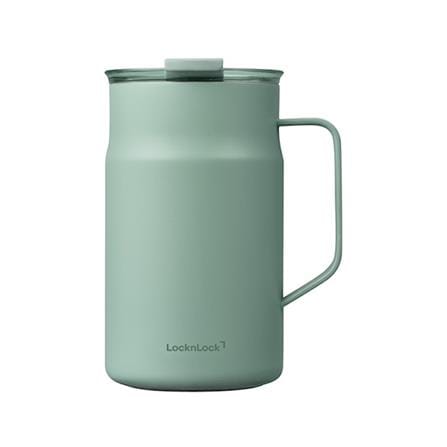 กระติกสุญญากาศ LOCKNLOCK METRO CAFE CERAMIC MUG 0.6 ลิตร สีเขียว