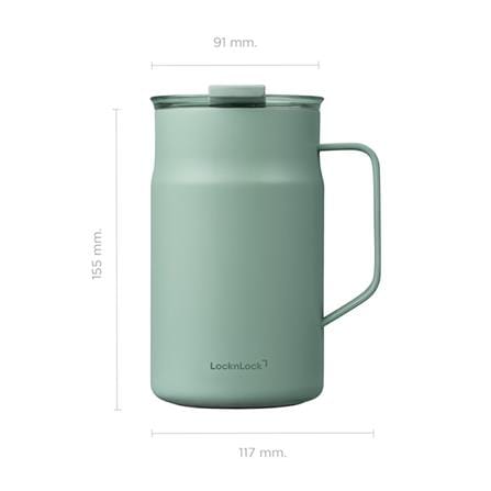 กระติกสุญญากาศ LOCKNLOCK METRO CAFE CERAMIC MUG 0.6 ลิตร สีเขียว_12
