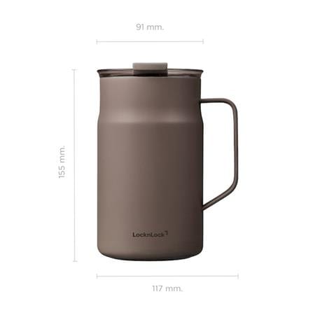 กระติกสุญญากาศ LOCKNLOCK METRO CAFE CERAMIC MUG 0.6 ลิตร สีน้ำตาล_12