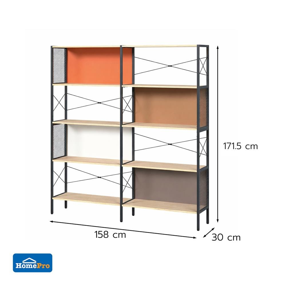 ชั้นวางของ 5 ชั้น FURDINI BOXA 158 ซม. สี FRANCO OAK