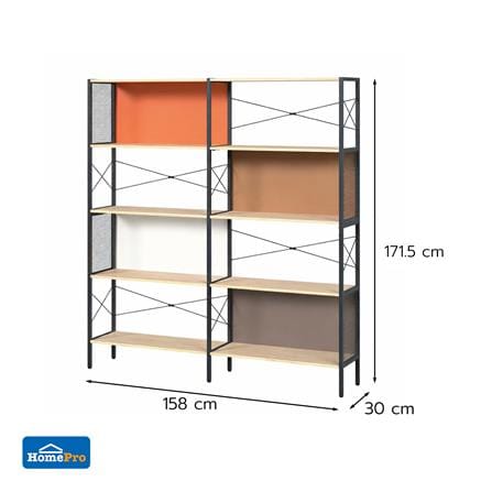 ชั้นวางของ 5 ชั้น FURDINI BOXA 158 ซม. สี FRANCO OAK_7