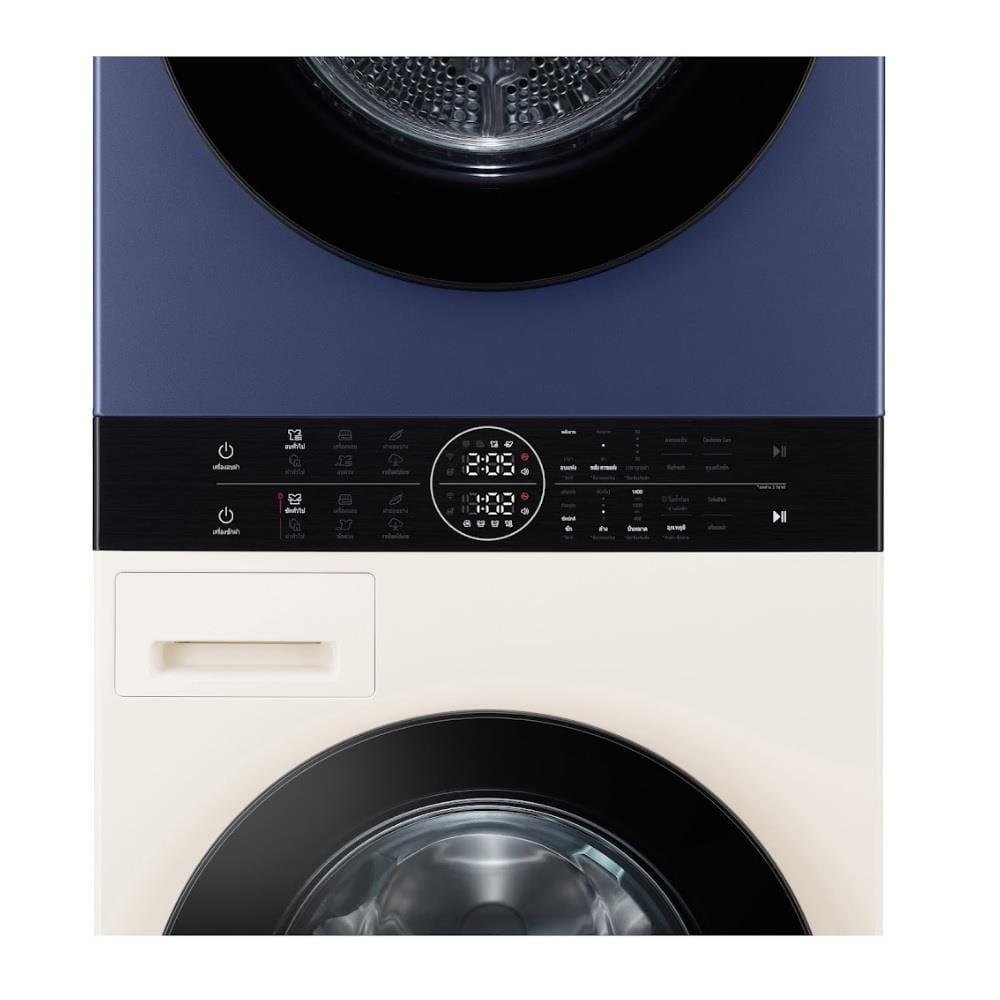 ตู้ซักผ้าและอบผ้า LG WT2520NHEN 25/20 กก. 1000RPM HEAT PUMP อินเวอร์เตอร์ สีกรมท่าเบจ