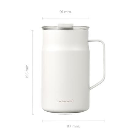 กระติกสุญญากาศ LOCKNLOCK METRO CAFE CERAMIC MUG 0.6 ลิตร สีขาว_12