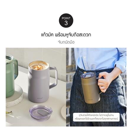 กระติกสุญญากาศ LOCKNLOCK METRO CAFE CERAMIC MUG 0.6 ลิตร สีขาว_6