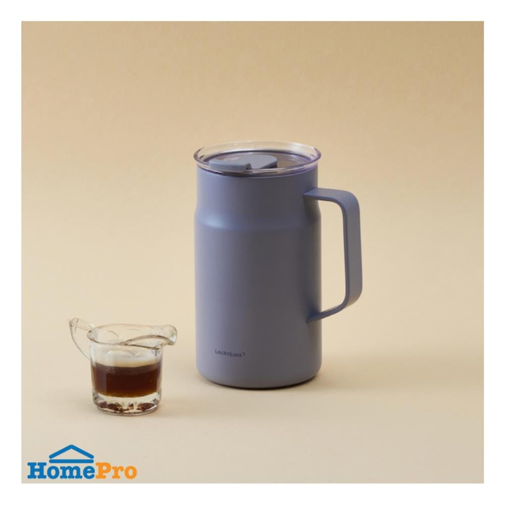กระติกสุญญากาศ LOCKNLOCK METRO CAFE CERAMIC MUG 0.6 ลิตร สีม่วง