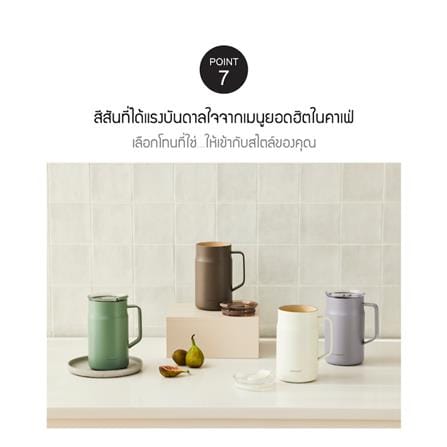 กระติกสุญญากาศ LOCKNLOCK METRO CAFE CERAMIC MUG 0.6 ลิตร สีม่วง_10