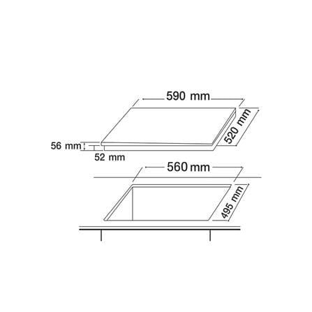 เตาฝังอินดักชั่น AXIA I-TOUCH60 4Z FLEXI 60 ซม._5