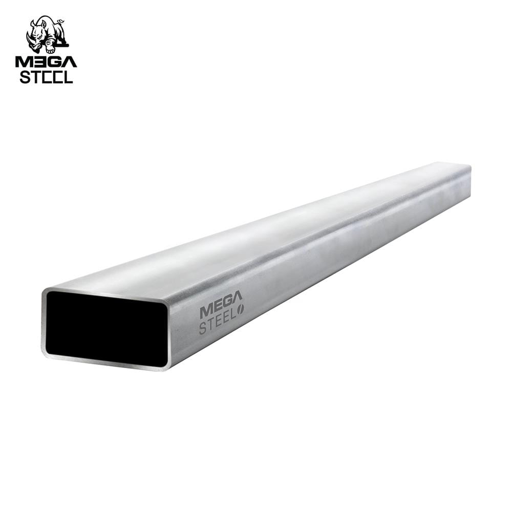 เหล็กท่อแบน PREGAL MEGA STEEL หนา 2.0 มม. 75x38 มม.