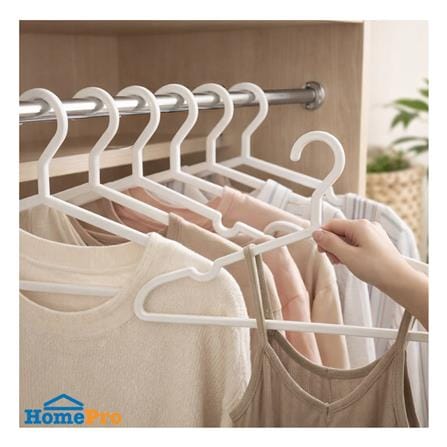 ไม้แขวนเสื้อ PLIM SLIM 010 สีขาว (แพ็ก 8 ชิ้น)_4