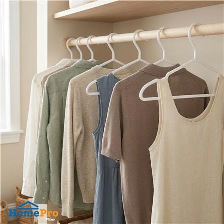 ไม้แขวนเสื้อ PLIM SLIM 010 สีขาว (แพ็ก 8 ชิ้น)_5