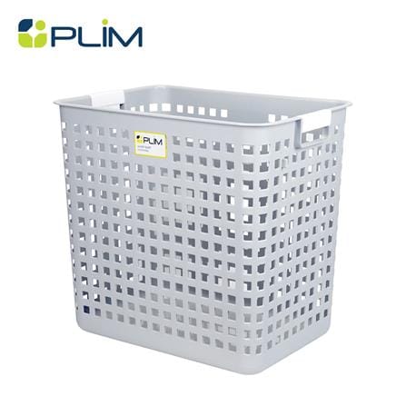 ตะกร้าผ้าเหลี่ยมสูง PLIM HH-1060 สีเทา_0