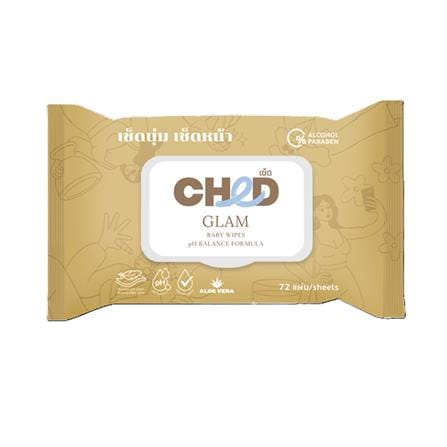 ผ้าเช็ดทำความสะอาด CHED GLAM 72 แผ่น (แพ็ก 1+1 ชิ้น)_1