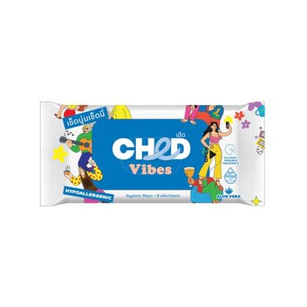 ผ้าเช็ดทำความสะอาดผิว CHED VIDES 8 แผ่น (แพ็ก 8 ชิ้น)_1
