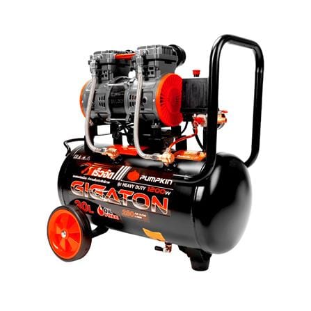 ปั๊มลมไร้น้ำมัน PUMPKIN PTT-G1200W30 30 ลิตร_0