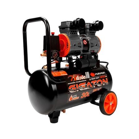 ปั๊มลมไร้น้ำมัน PUMPKIN PTT-G1200W30 30 ลิตร_1