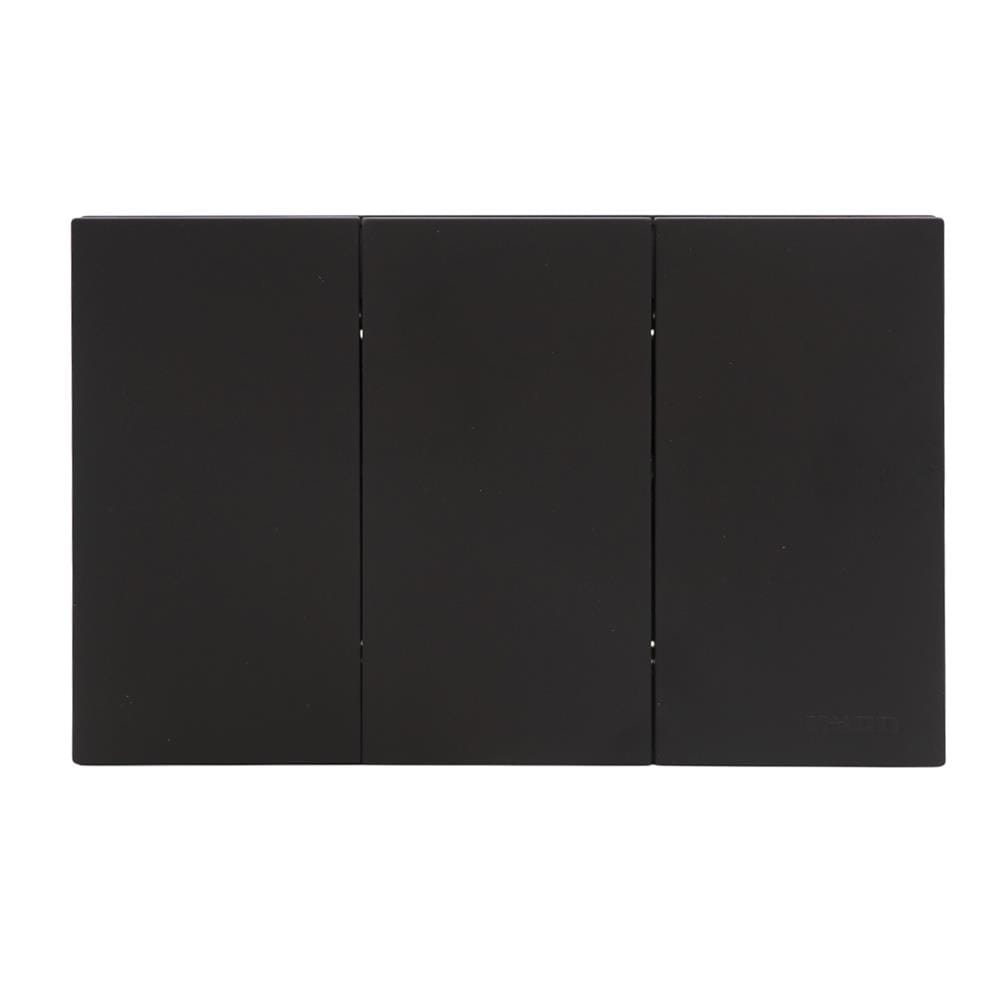 ชุดสวิตช์ทางเดียว 3 ช่อง HACO MELLOW HACO-LO-MEL-S31 MNB สี MIDNIGHT BLACK
