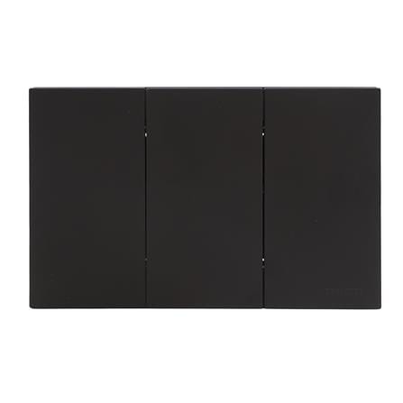 ชุดสวิตช์ทางเดียว 3 ช่อง HACO MELLOW HACO-LO-MEL-S31 MNB สี MIDNIGHT BLACK_0