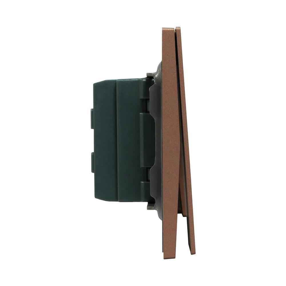 ชุดสวิตช์ทางเดียว 1 ช่อง HACO MELLOW HACO-LO-MEL-S11 MCM สี MOCHA MOUSSES