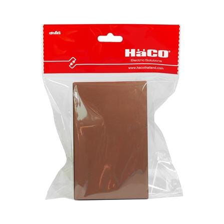 ชุดสวิตช์ทางเดียว 1 ช่อง HACO MELLOW HACO-LO-MEL-S11 MCM สี MOCHA MOUSSES_3
