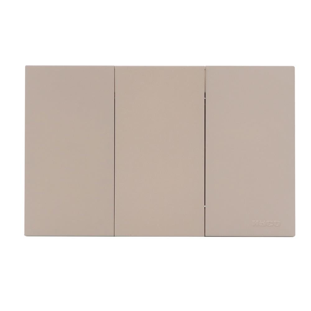 ชุดสวิตช์ทางเดียว 3 ช่อง HACO MELLOW HACO-LO-MEL-S31 MLS สี MOONLIT SAND