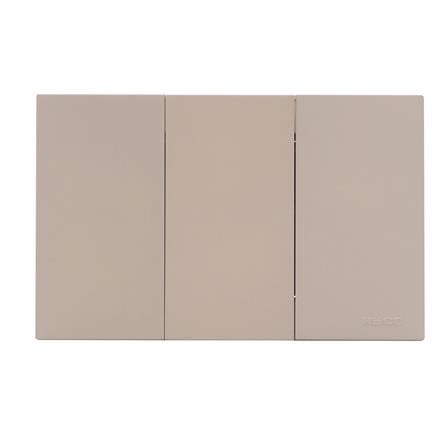 ชุดสวิตช์ทางเดียว 3 ช่อง HACO MELLOW HACO-LO-MEL-S31 MLS สี MOONLIT SAND_0