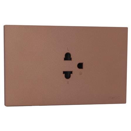ชุดเต้ารับเดี่ยว 3 ขา HACO MELLOW HACO-LO-MEL-E10 MCM สี MOCHA MOUSSES_2