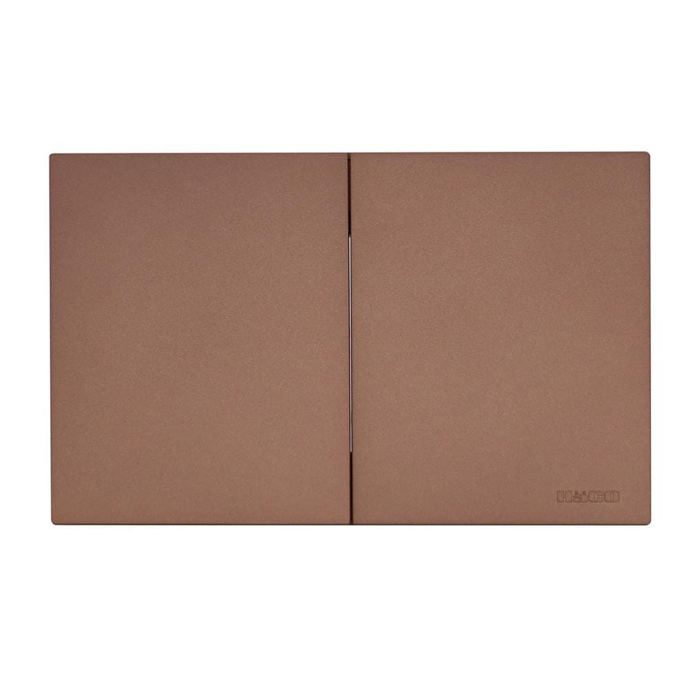 ชุดสวิตช์ทางเดียว 2 ช่อง HACO MELLOW HACO-LO-MEL-S21 MCM สี MOCHA MOUSSES