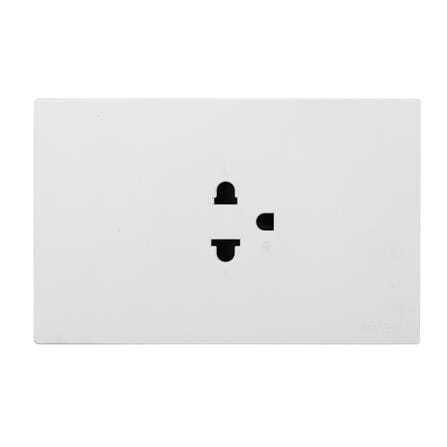 ชุดเต้ารับเดี่ยว 3 ขา HACO MELLOW HACO-LO-MEL-E10 MKW สี MILKY WHITE_0