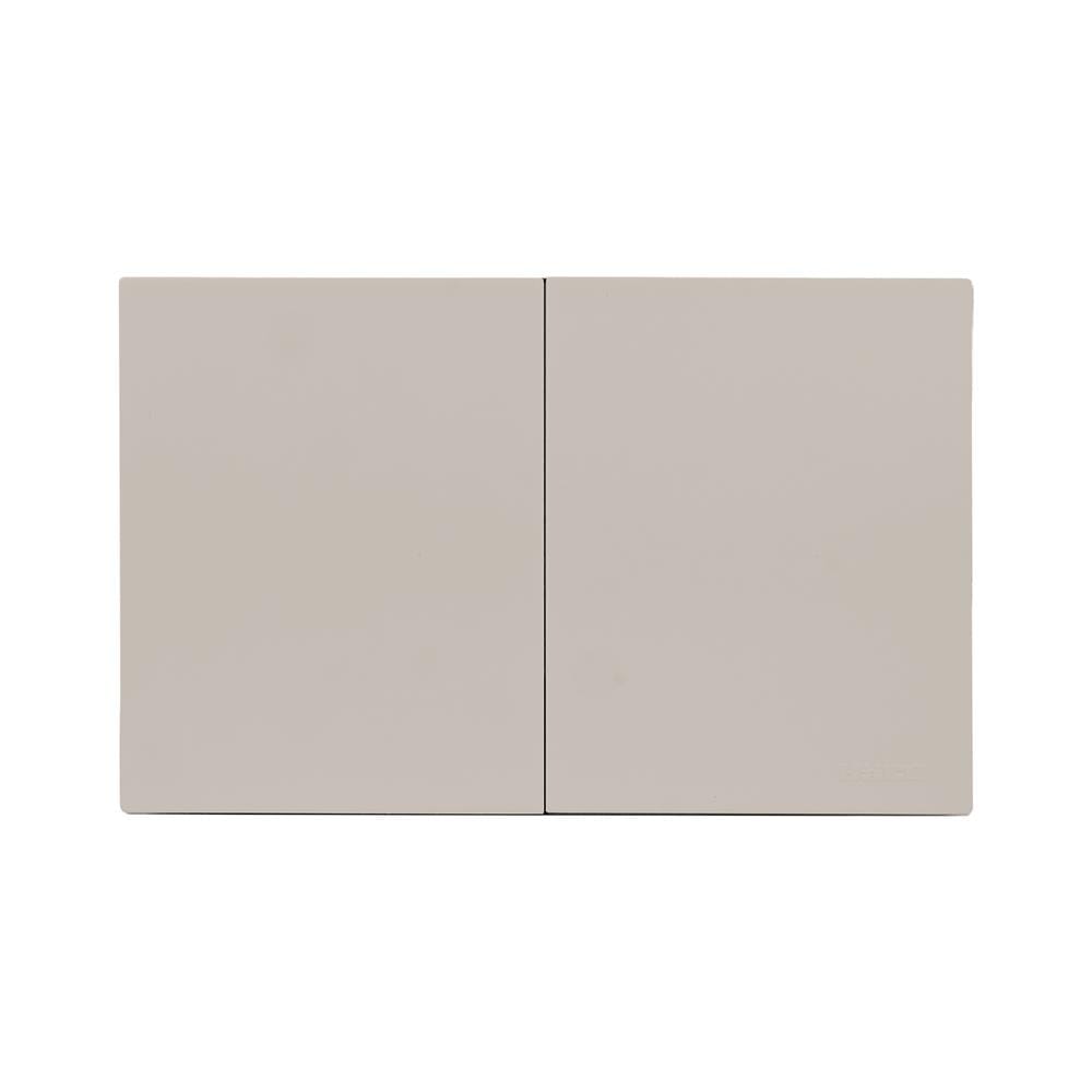 ชุดสวิตช์ทางเดียว 2 ช่อง HACO MELLOW HACO-LO-MEL-S21 MLS สี MOONLIT SAND
