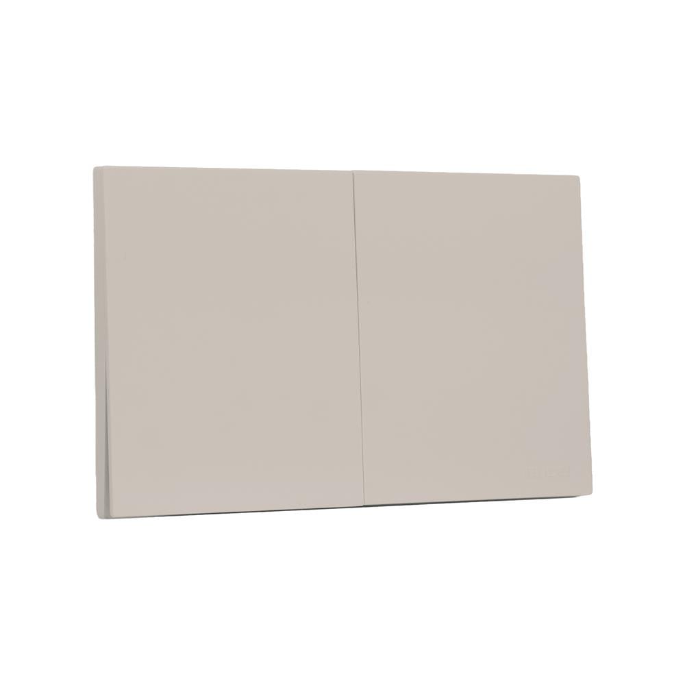 ชุดสวิตช์ทางเดียว 2 ช่อง HACO MELLOW HACO-LO-MEL-S21 MLS สี MOONLIT SAND