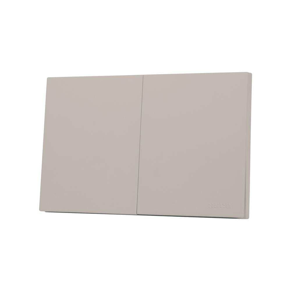 ชุดสวิตช์ทางเดียว 2 ช่อง HACO MELLOW HACO-LO-MEL-S21 MLS สี MOONLIT SAND