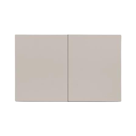 ชุดสวิตช์ทางเดียว 2 ช่อง HACO MELLOW HACO-LO-MEL-S21 MLS สี MOONLIT SAND_0