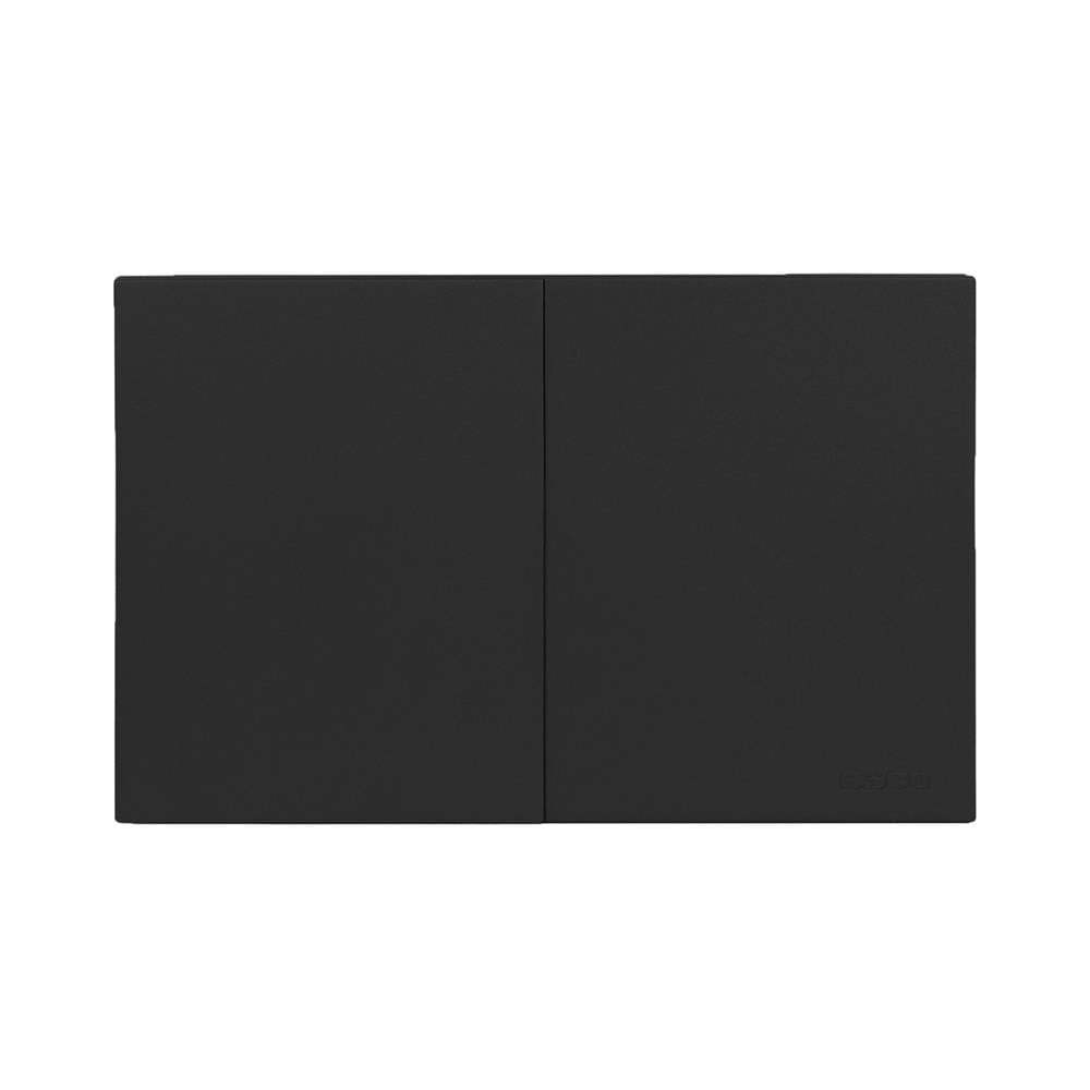 ชุดสวิตช์ทางเดียว 2 ช่อง HACO MELLOW HACO-LO-MEL-S21 MNB สี MIDNIGHT BLACK