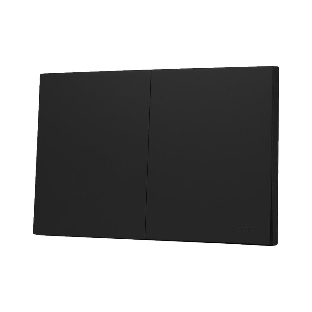 ชุดสวิตช์ทางเดียว 2 ช่อง HACO MELLOW HACO-LO-MEL-S21 MNB สี MIDNIGHT BLACK