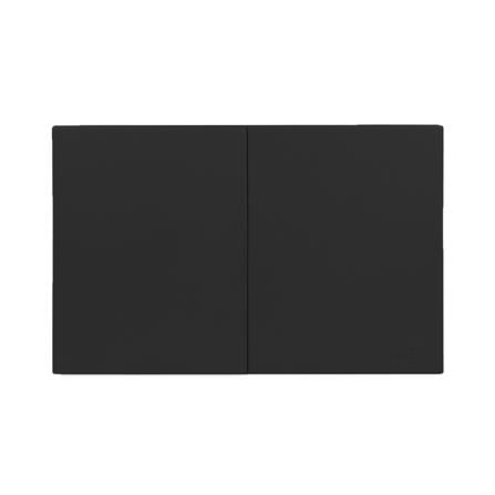 ชุดสวิตช์ทางเดียว 2 ช่อง HACO MELLOW HACO-LO-MEL-S21 MNB สี MIDNIGHT BLACK_0