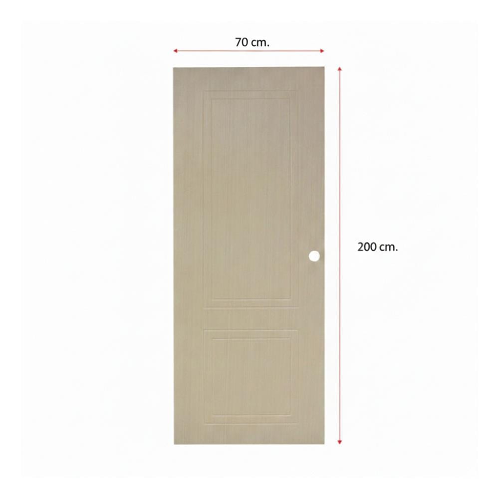ประตูภายใน UPVC เจาะลูกบิด MODERNWOOD LMWNR017 70x200 ซม. สี LIGHT-OAK