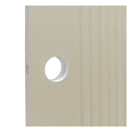 ประตูภายนอก UPVC เจาะลูกบิด MODERNWOOD MWR009 90x200 ซม. สีแชมเปญ_2
