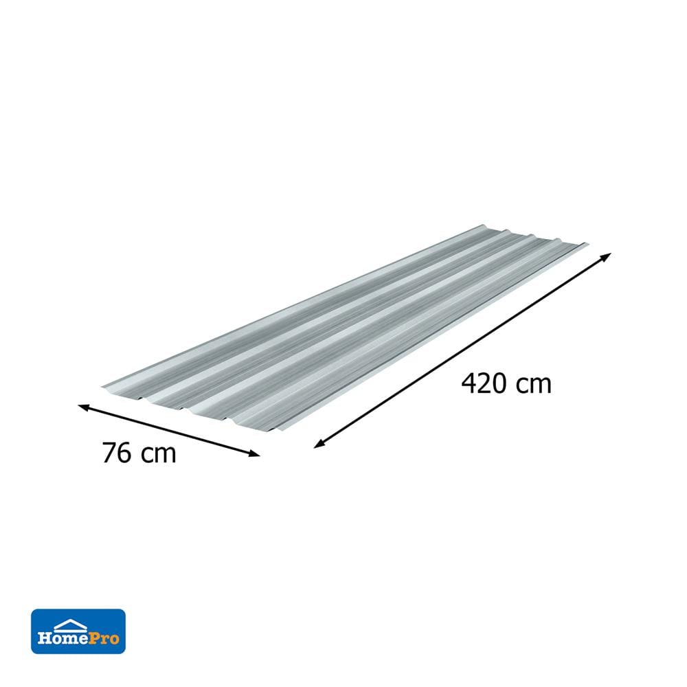 เมทัลชีท SUNSHIELD 0.35 มม. 0.76x4.2 ม. สีอะลูมิเนียม