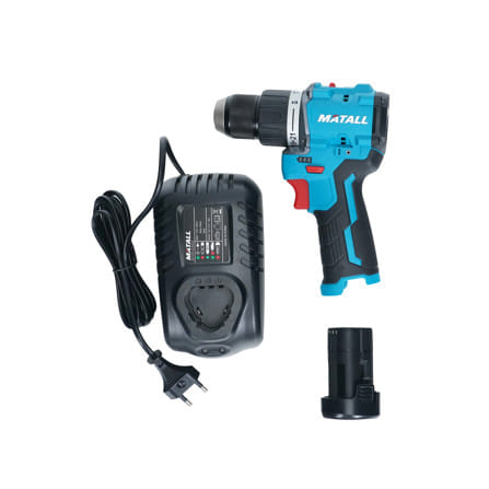 สว่านกระแทกไร้สาย (พร้อมแบตเตอรี่และแท่นชาร์จ) MATALL PRO M12V50-DS 12 โวลต์_4