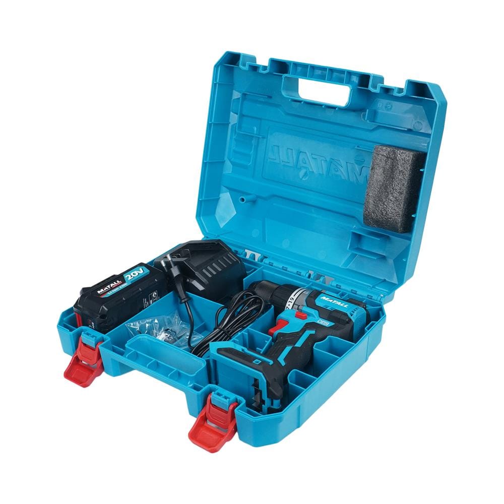 สว่านกระแทกไร้สาย (พร้อมแบตเตอรี่และแท่นชาร์จ) MATALL PRO M20V90-DS 20 โวลต์