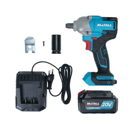 บล็อคกระแทกไร้สาย (พร้อมแบตเตอรี่และแท่นชาร์จ) MATALL PRO M20V520 20 โวลต์_3