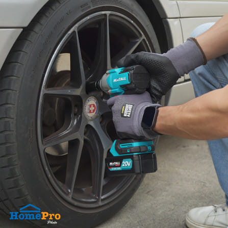 บล็อคกระแทกไร้สาย (พร้อมแบตเตอรี่และแท่นชาร์จ) MATALL PRO M20V520 20 โวลต์_5