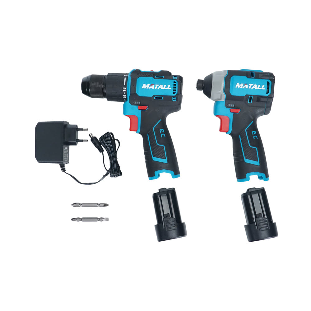 ชุดสว่านไร้สาย (พร้อมแบตเตอรี่) MATALL PRO M16VT-ES 16 โวลต์