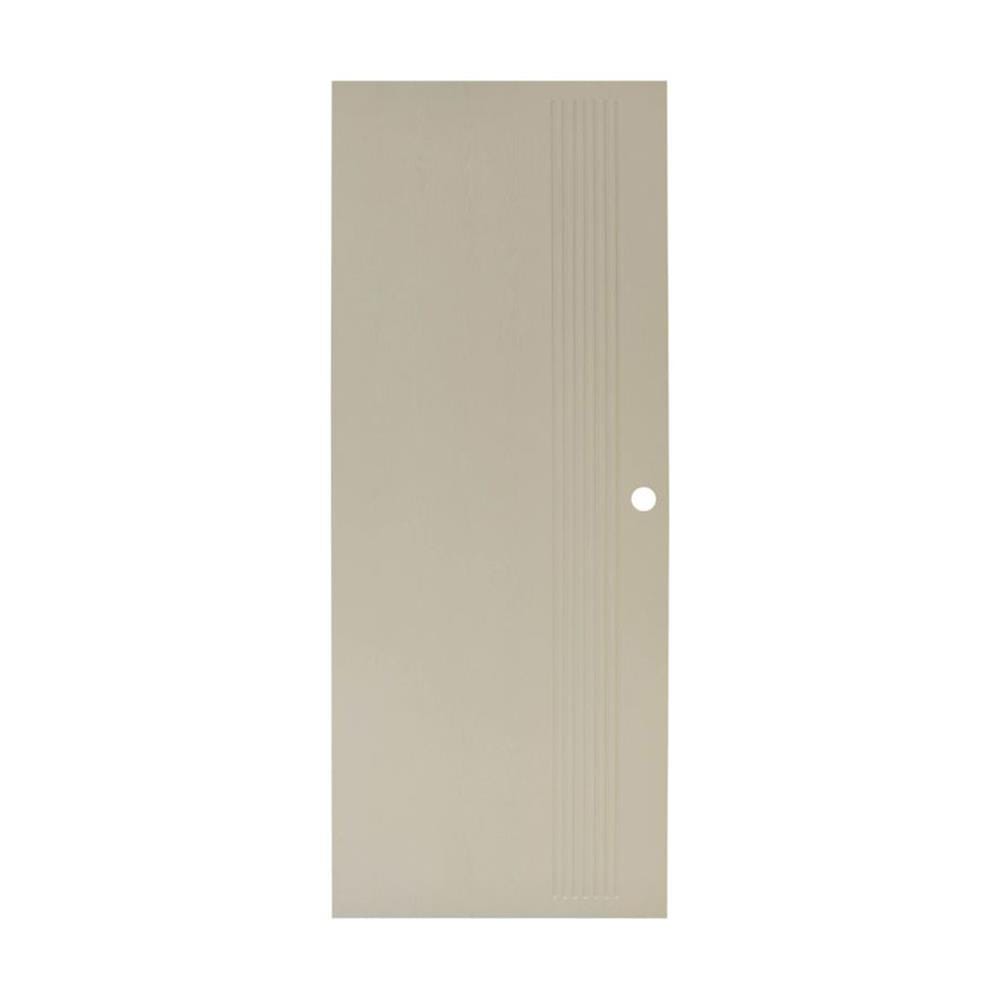 ประตูภายนอก UPVC เจาะลูกบิด MODERNWOOD MWR009 70x200 ซม. สีแชมเปญ